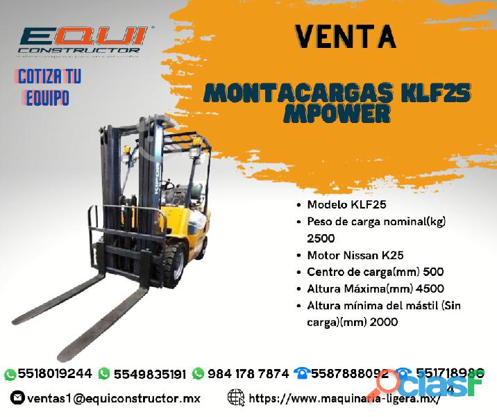 Venta montacargas mpower