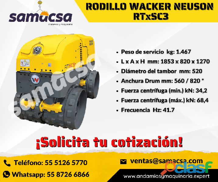 Rodillo para zanjas equipos en venta