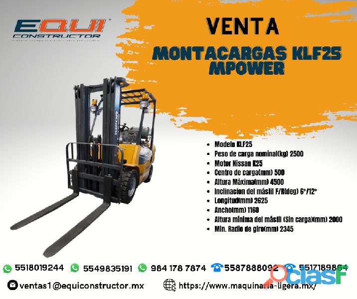 Venta Montacargas KLF 25