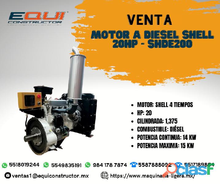 Venta Motor a Diesel Shell 20 HP