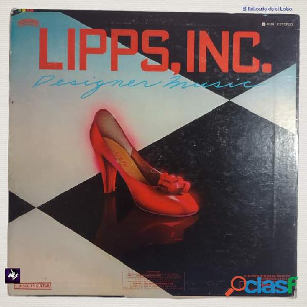 Acetato EP Lipps,Inc Designer Music 1982 Hecho en México