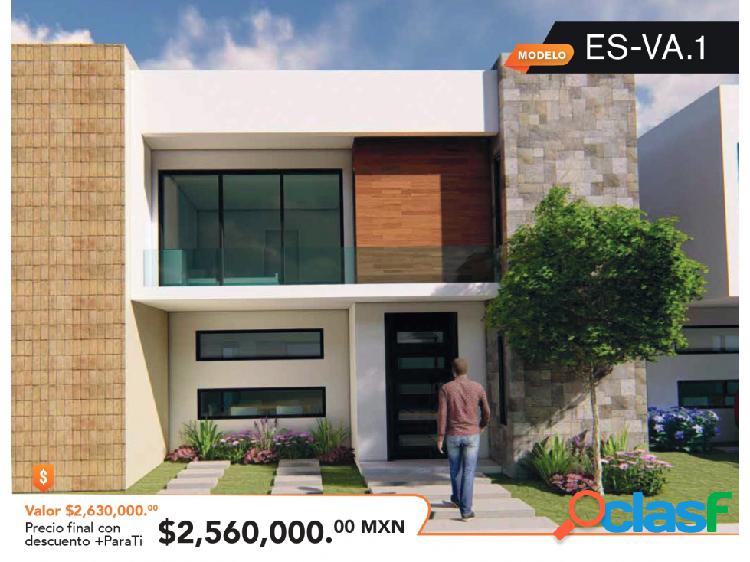 Casa Residencial en venta, 3 habitaciones, modelo ES-VA 1