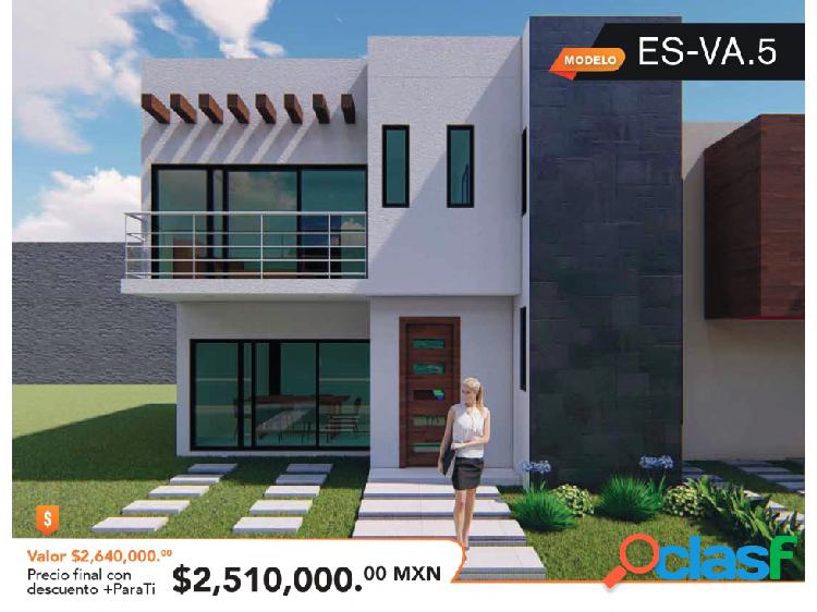 Casa Residencial en venta, version inteligente, modelo ES-VA