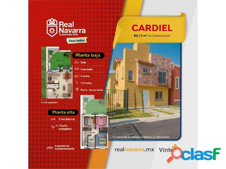 Casa en venta, 3 habitaciones; Real Navarra, mod. Cardiel