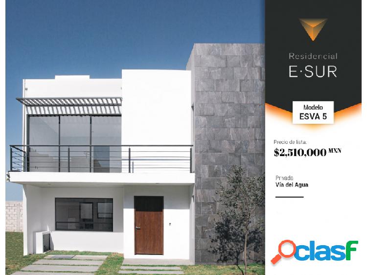 Casas E5: 3 recamaras Residencial E-SUR, en Pachuca 147m2