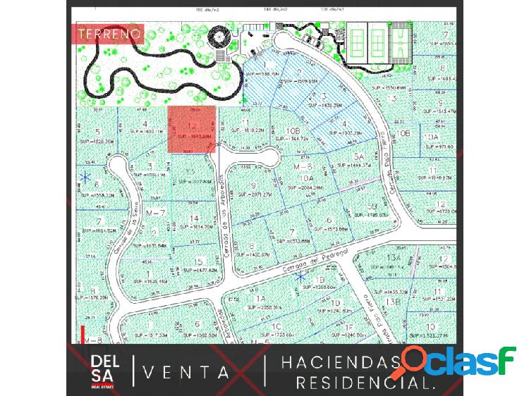 TERRENO EN VENTA EN HACIENDAS RESIDENCIAL