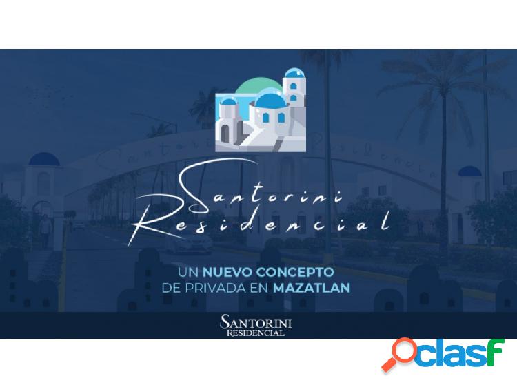Terreno en Venta Fracc. Santorini Residencial, Mazatlán