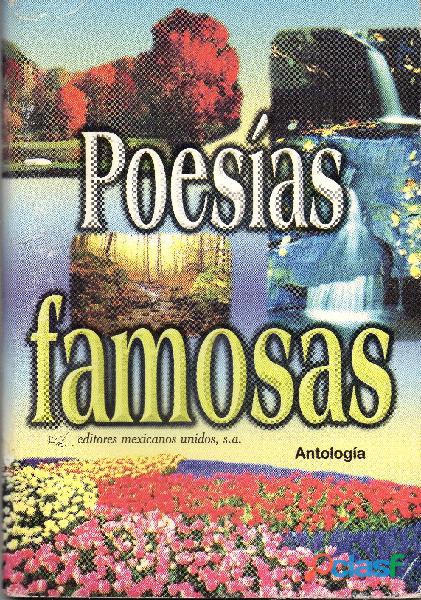Libro Poesías Famosas, Varios Autores, Antología, Editores