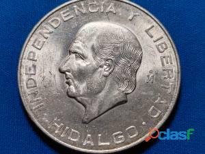 Moneda de plata México 1956 10 pesos INDEPENDENCIA Y