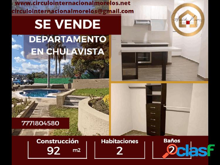 Departamento en venta en Chulavista, San Antón, Cuernavaca;