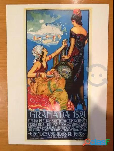 Cartel promocional de la feria de Granada 1931.