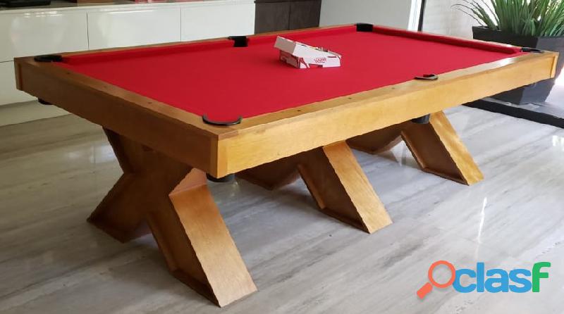 MESA DE BILLAR PATAS TRIPLE X