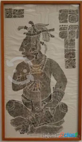 Palenque, Sacerdote Maya, calcografía