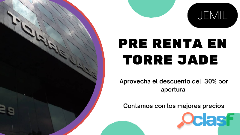 DESCUENTOS POR APERTURA, RENTA OFICINAS CON NOSOTROS