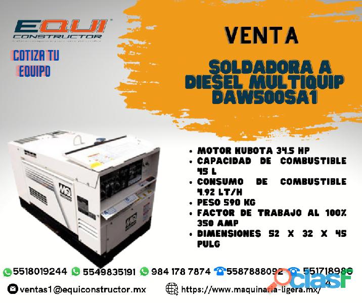 Venta "Soldadora a Diesel Multiquip DAW500SA1".