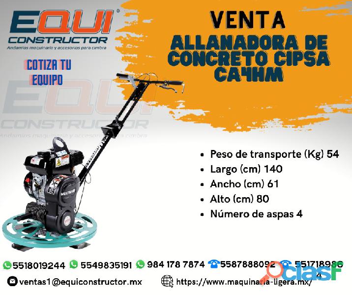 Venta de allanadora de concreto cipsa