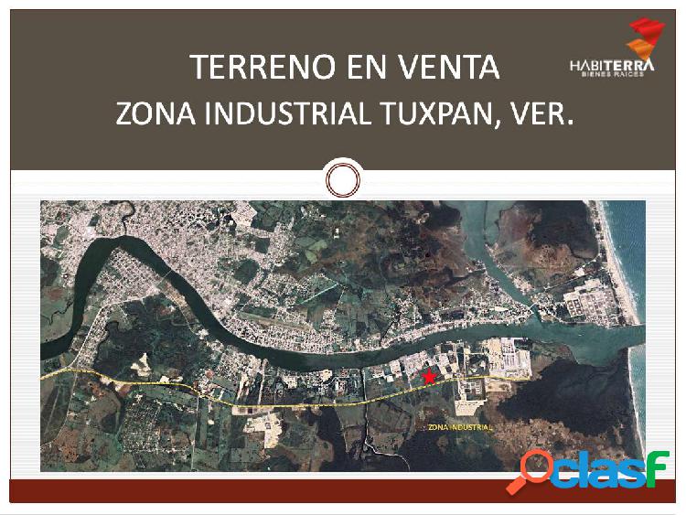 Terrenos en venta o renta en Zona Industrial, Tuxpan Ver.