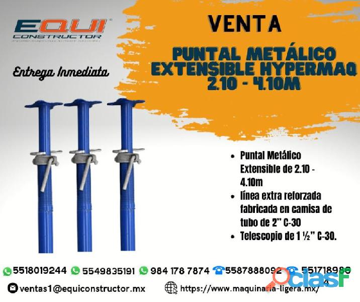 Puntal Metálico Extensible Hypermaq 2.10 4.10M, Tlaxcala