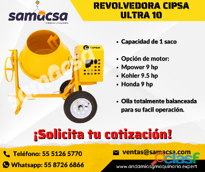 Samacsa pone a la venta Revolvedor CIPSA ultra