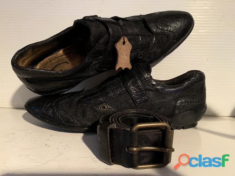 Zapatos y cinturón juego "JUST CAVALLI" originales nuevos