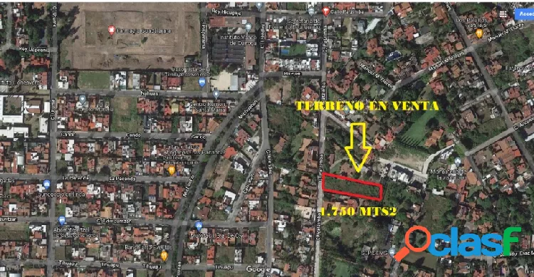 T501 Terreno Venta 1750m2 pra desarrollar VistaBella Morelia