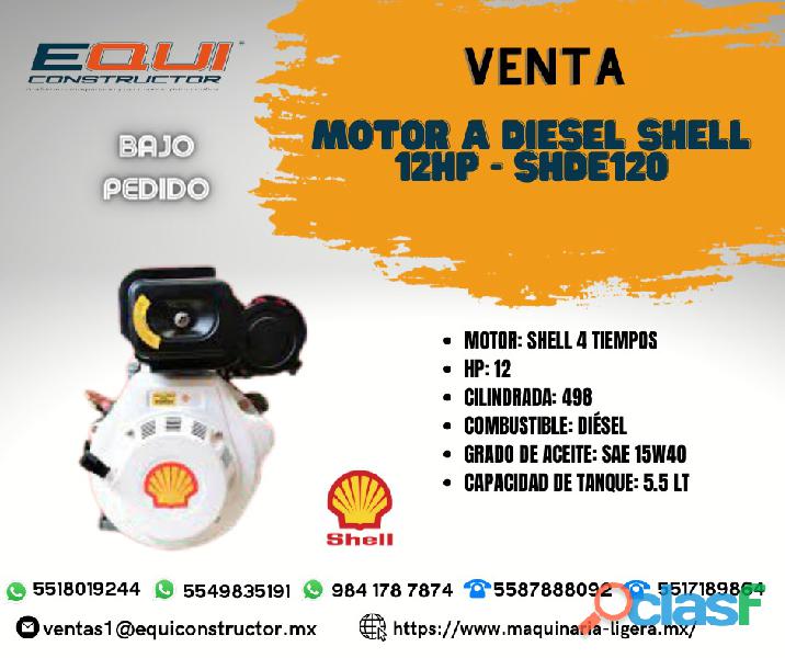 Venta de Motor a Diésel Shell 12HP SHDE120.