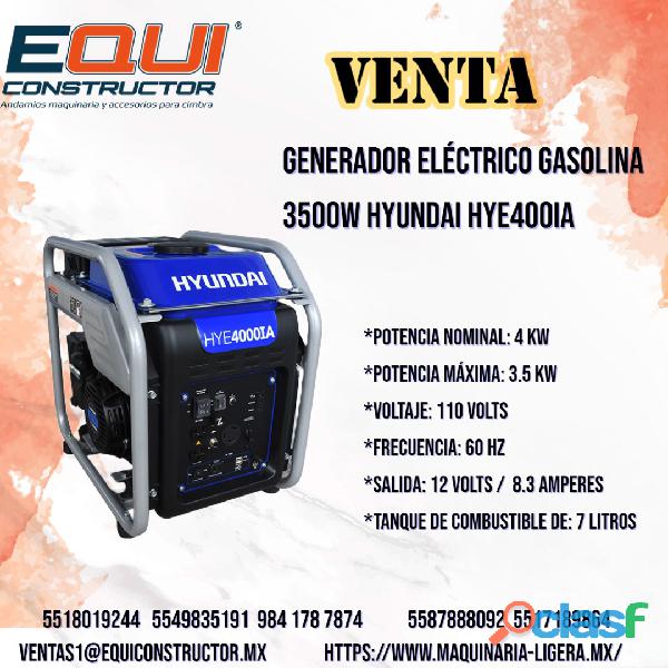 Venta Generador Eléctrico HYE400IA en Guanajuato