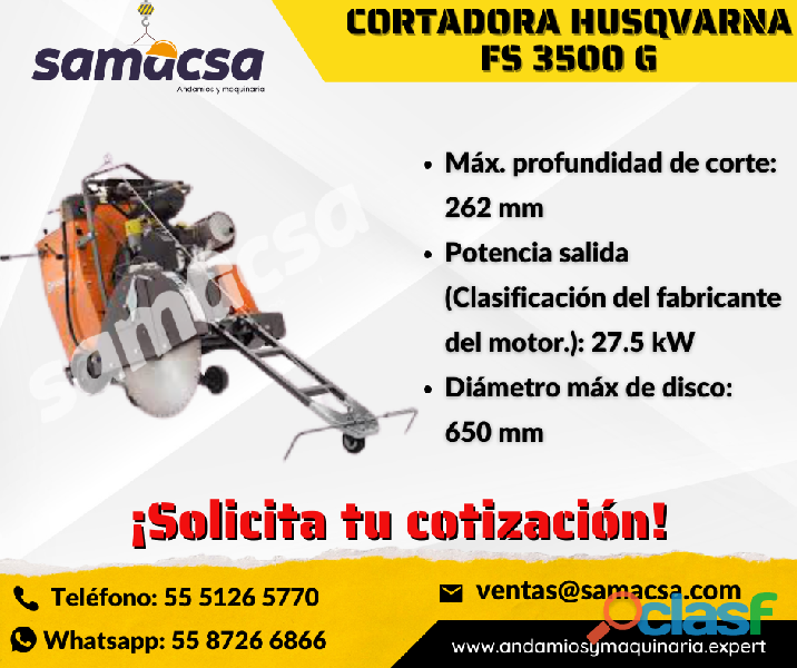 Samacsa Cortador especializado para piso HUSQVARNA
