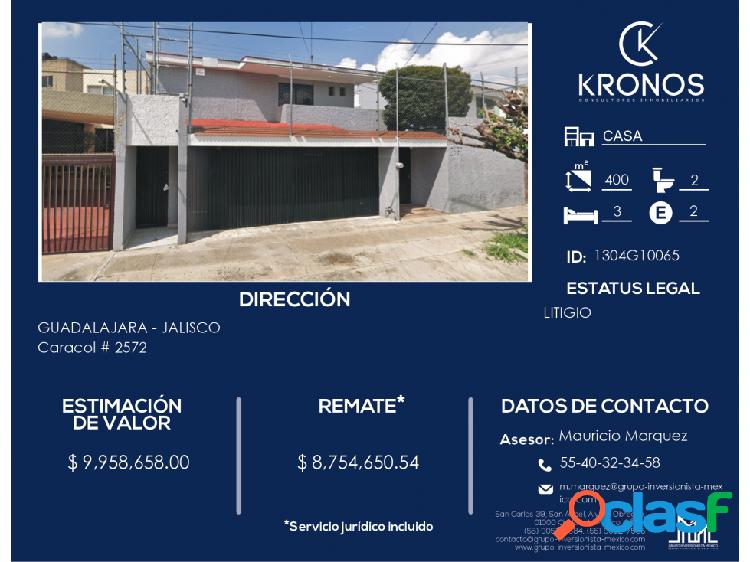 Excelente inversión con Casa en Remate Bancario Guadalajara