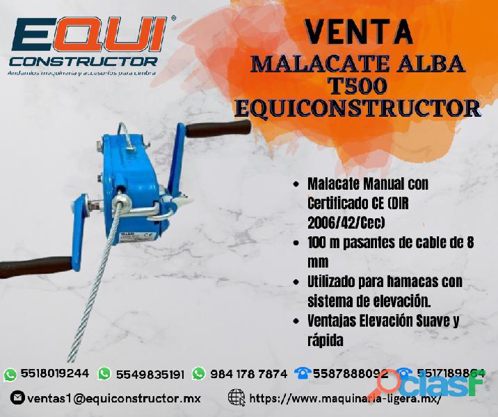 Venta de Malacate Alba T500 EQUICONSTRUCTOR