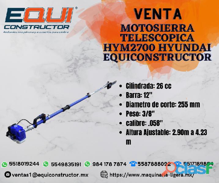 Venta motosierra telescópica hym2700 en Morelos