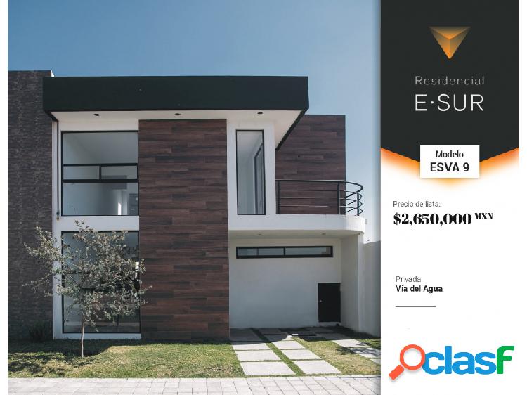 Casa E9: 3 recamaras Residencial E-SUR, en Pachuca 145m2