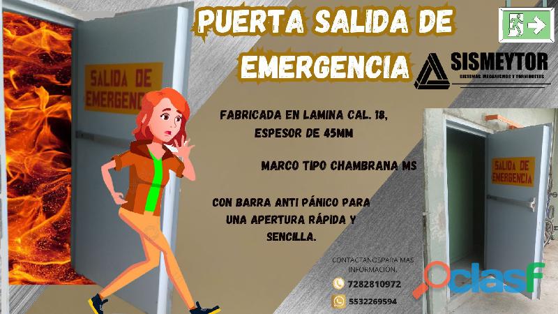 PUERTA SALIDA DE EMERGENCIA