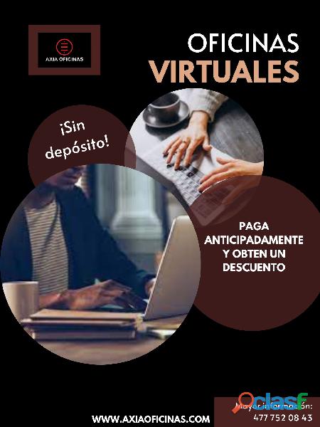 ¡Contrata hoy tu oficina virtual! Desde $600 pesos