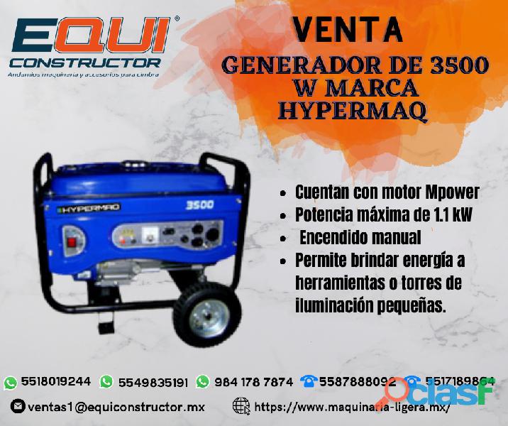 Venta Generador de 3500 W Marca Hypermaq en Querétaro