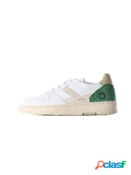 D.A.T.E. Sneakers Basse Uomo Bianco/verde