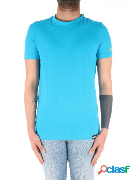 DSQUARED T-shirt Manica Corta Uomo Azzurro