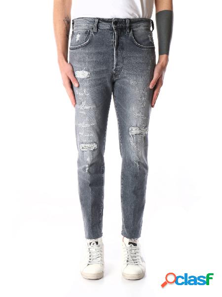 People Jeans Regular Uomo Grigio
