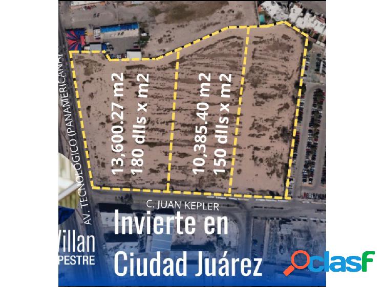 Terreno de 10,385 m2 en venta Calle Juan Kepler esq. Av.