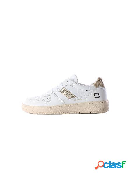 D.A.T.E. Sneakers Basse Donna Bianco/platino