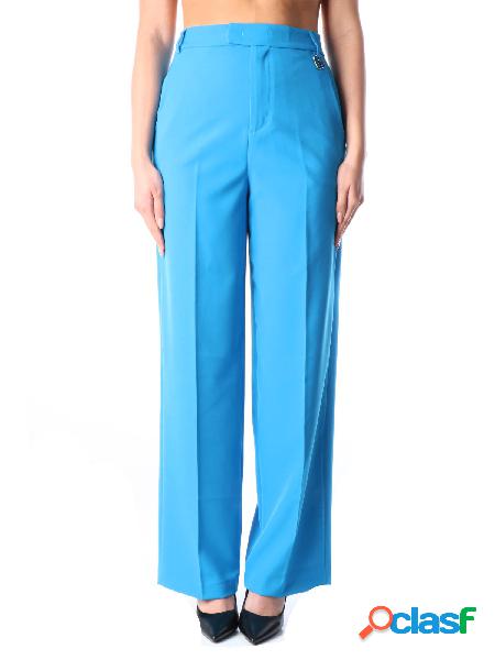 GAëLLE PARIS Pantaloni A Palazzo Donna Blu cobalto