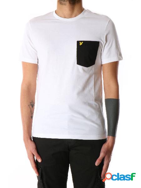 Lyle & Scott T-shirt Manica Corta Uomo Bianco/nero