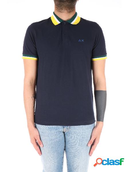 SUN68 Polo Maniche Corte Uomo Blu